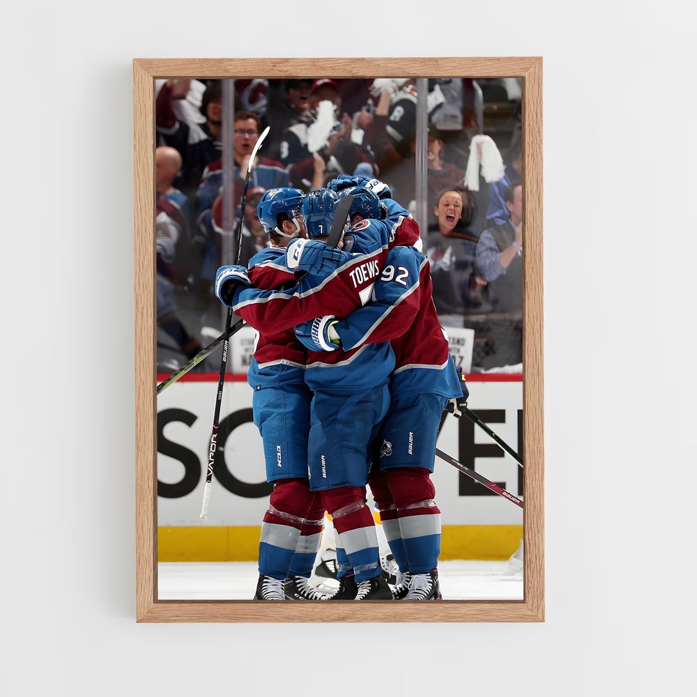 Poster Avalanche en Fête – affiche Hockey sur glace (vue 4)